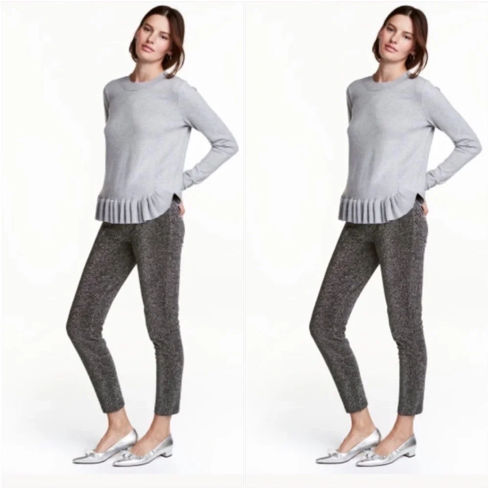 H&M glitter skinny ankle pants - Picture 2 of 2